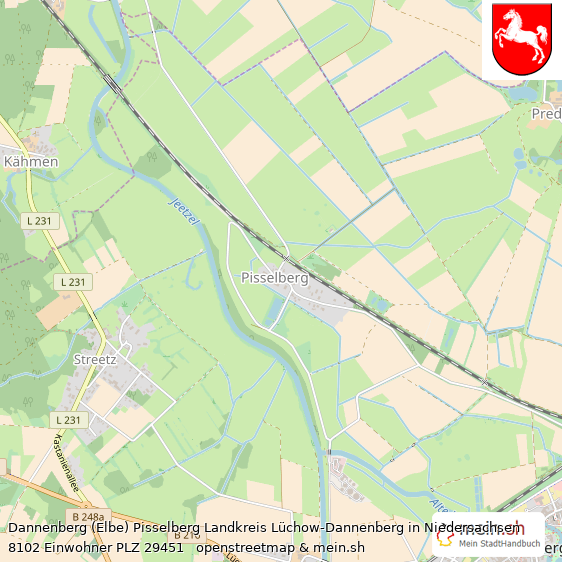 Dannenberg (Elbe) Pisselberg  Lageplan